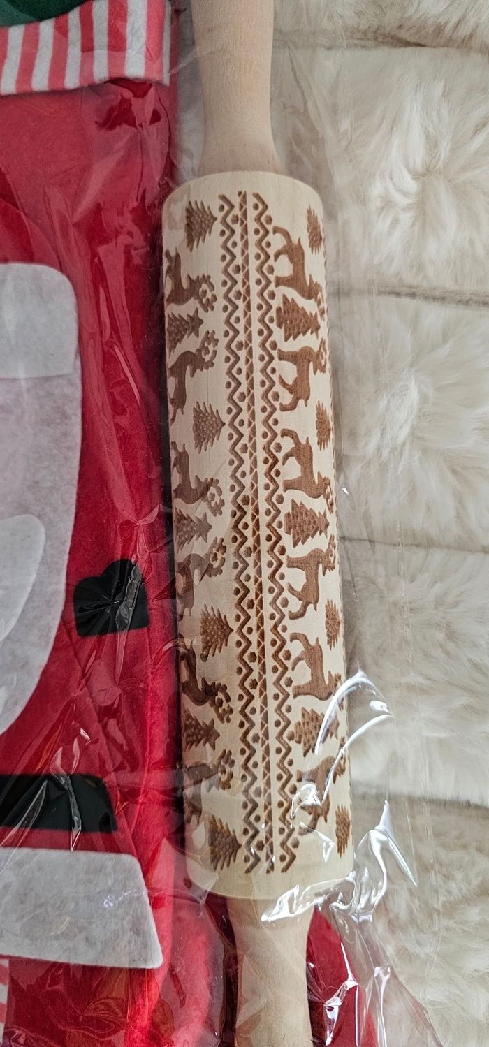 Ensemble chaussette et rouleau à pâtisserie Noël 🎅 - photo numéro 2