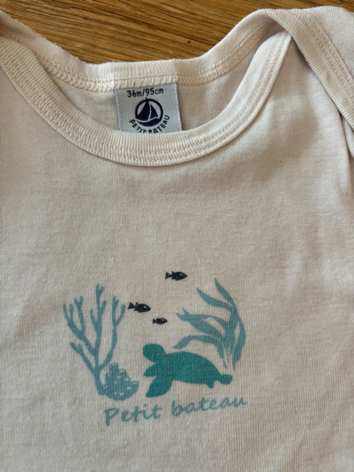 Lot de 3 bodies MC petit Bateau 36M - photo numéro 2