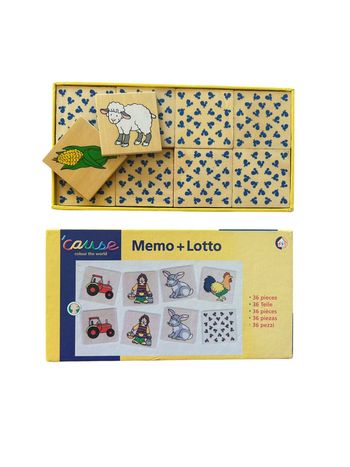Jeu en bois mémo et loto
