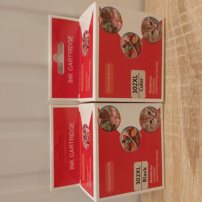 Lot à 2 cartouches d'encre compatibles hp 302 xl - Noire + colore - photo numéro 2