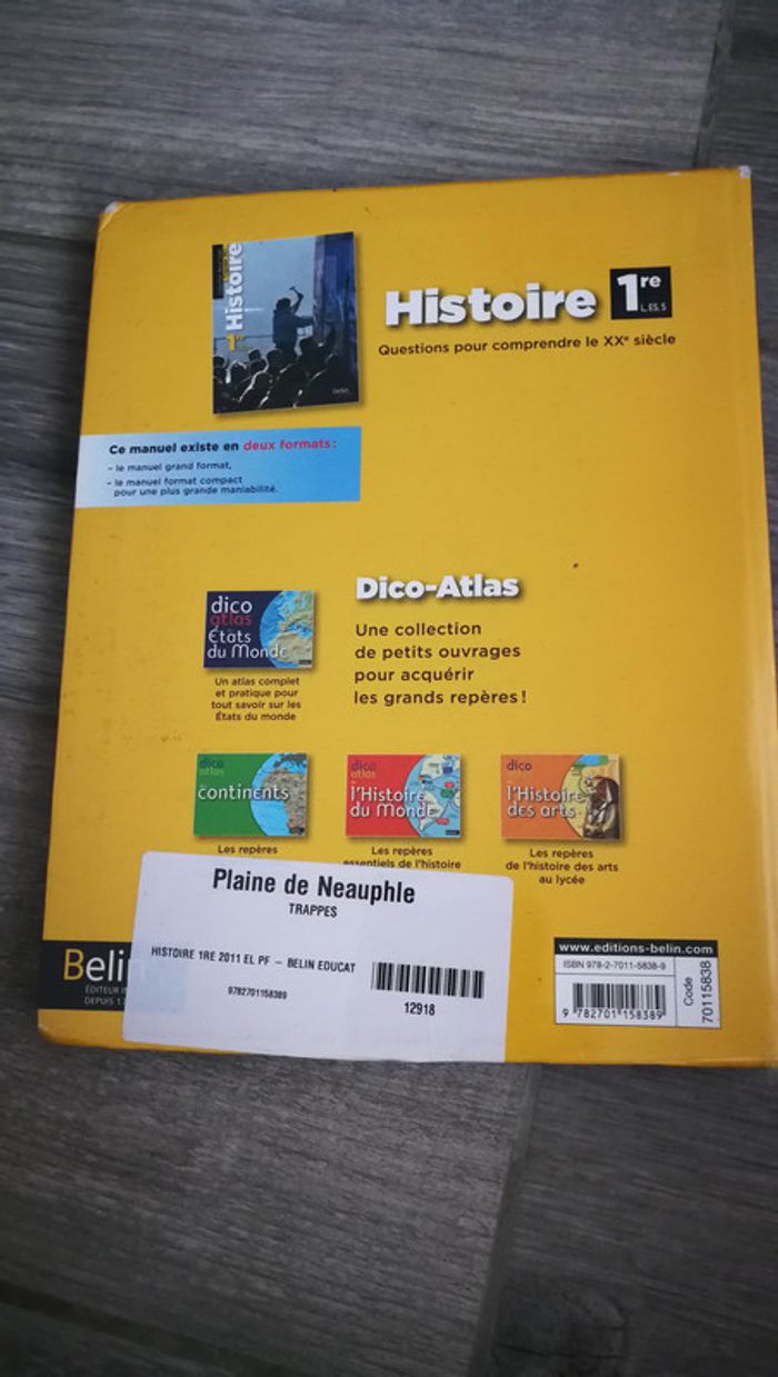 Histoire programme 2011 1re L,ES,S - photo numéro 2