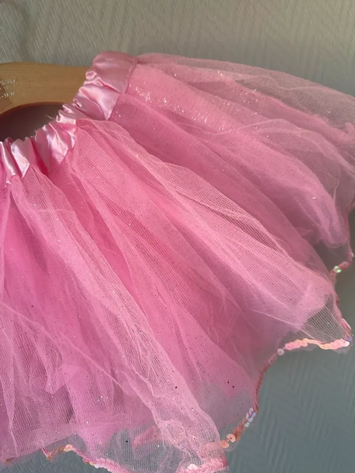 Déguisement jupe tutu rose paillette - photo numéro 2