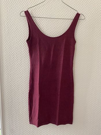 Robe moulante violette H&M XS