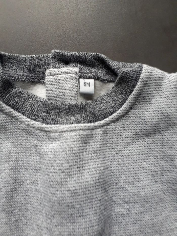 Ensemble 3 pièces sweat chaud pantalon élastiqué chaussettes 6 mois - photo numéro 5