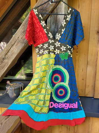 Superbe robe colorée taille L, 42,Desigual
