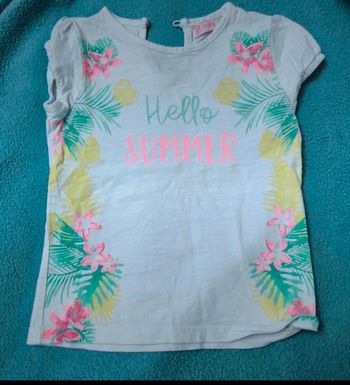 T-shirt été fille gemo 18 mois