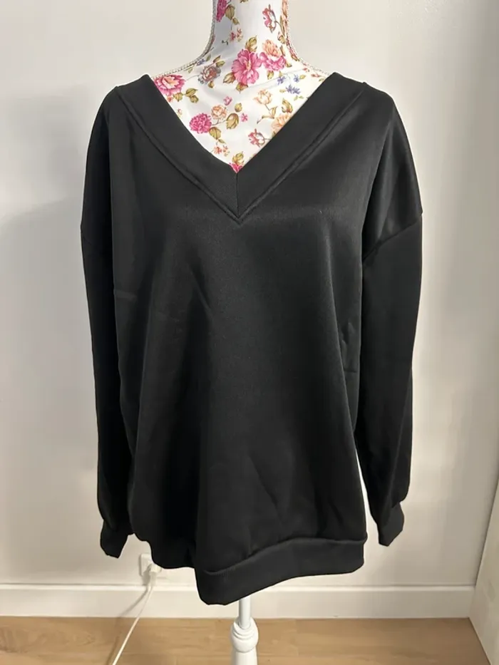 Sweat col v oversize