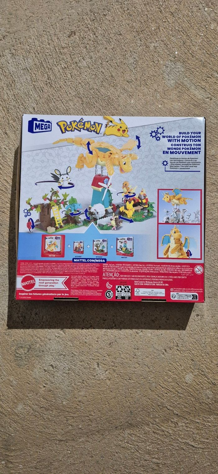 Neuf - MEGA Pokémon – Dracolosse (Dragonite) en Mouvement (Set HKT25) - photo numéro 2