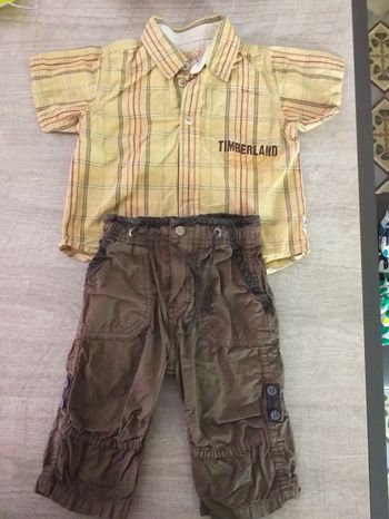 Ensemble pantalon/chemisette Timberland garçon 6 mois
