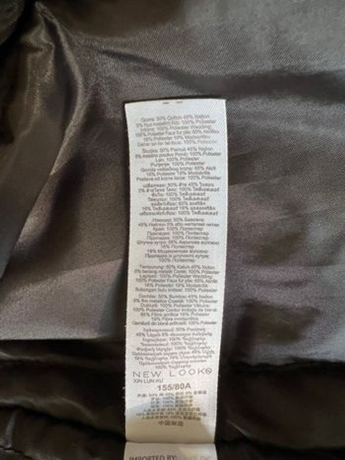 Manteau  noir capuche fausse fourrure New Look Taille 36 - photo numéro 10