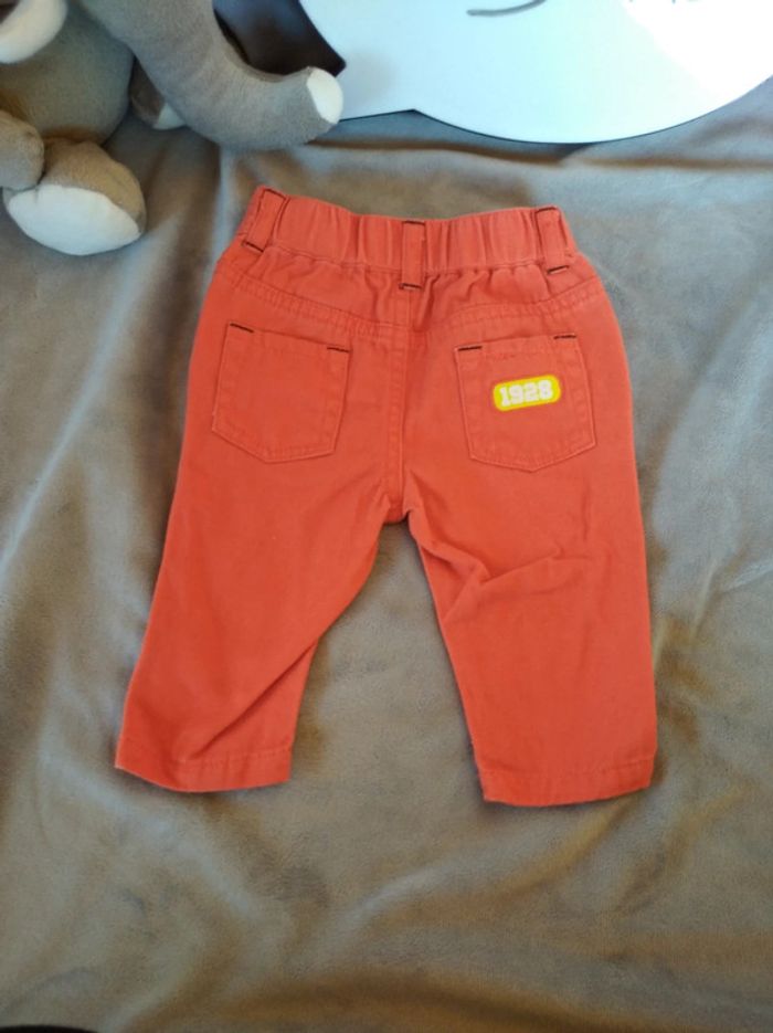 Pantalon style jeans orange Mickey Disney Baby 100% coton - photo numéro 10