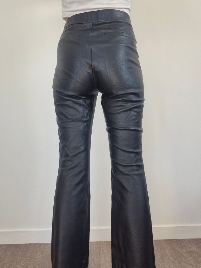 pantalon similicuir noir Zara S - photo numéro 2