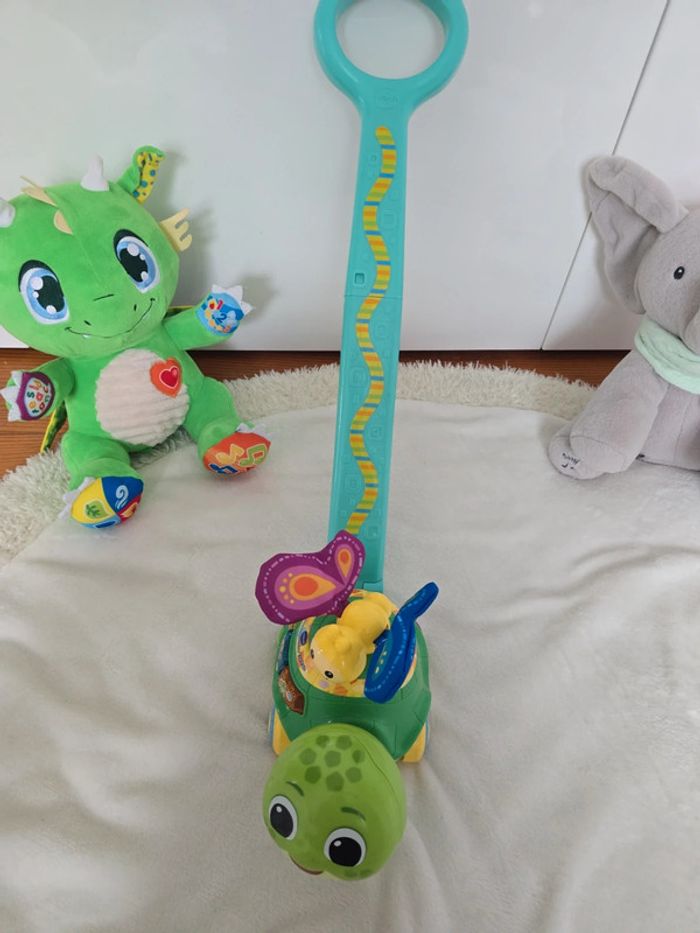 0_24 mois Lot  -60% 12 jouets eveil bébé peluches musicales livres et tortue pousse pousse - photo numéro 16