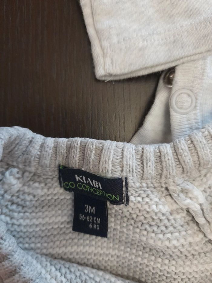 Pull plus body 3 mois et 56cm - photo numéro 4