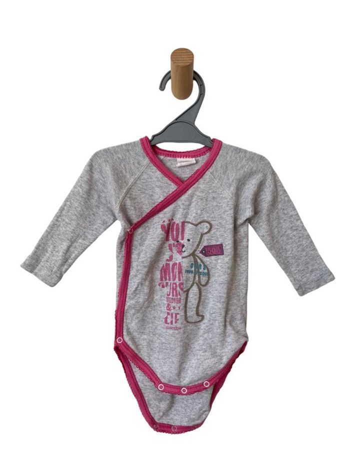 LOT de 2 bodies croisés à manches longues - Absorba 6 mois (67cm) - photo numéro 6