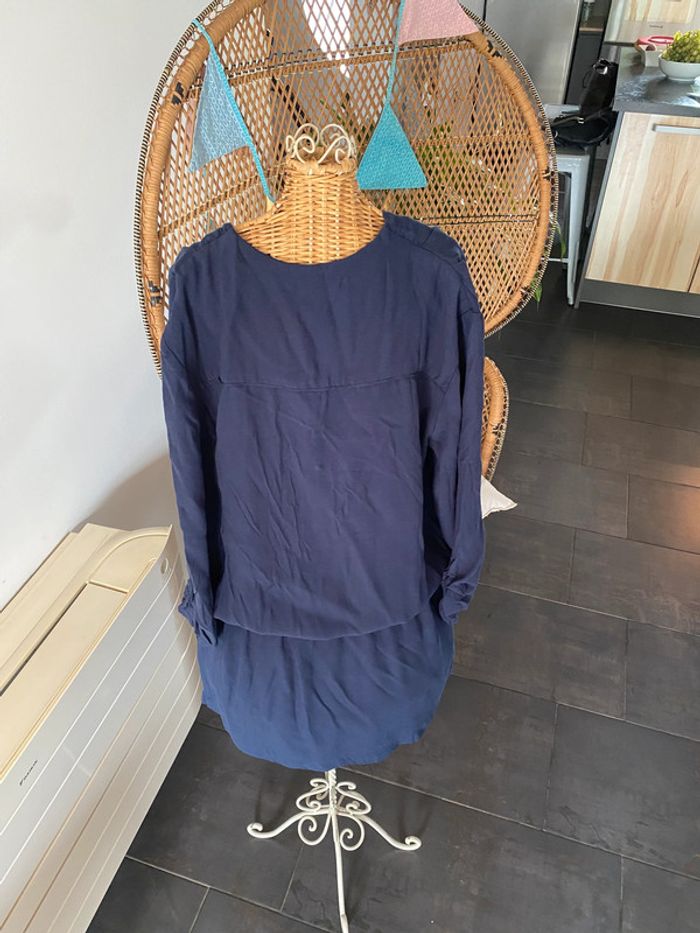Robe Promod bleu marine taille 38 - photo numéro 9