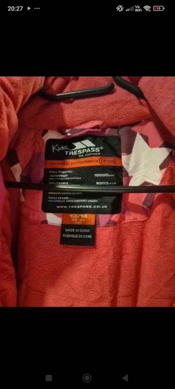 Manteau ski 14 ans / S - photo numéro 5