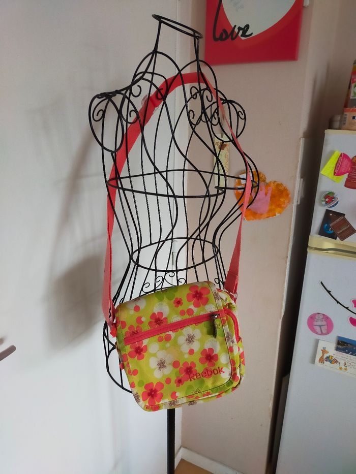 Jolie sacoche multi poches fleurie - photo numéro 3