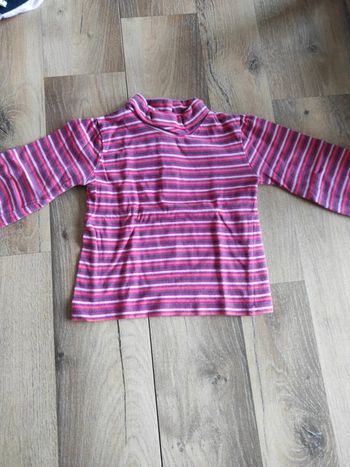 Tee-shirt ML 12 mois col roulé Gémo