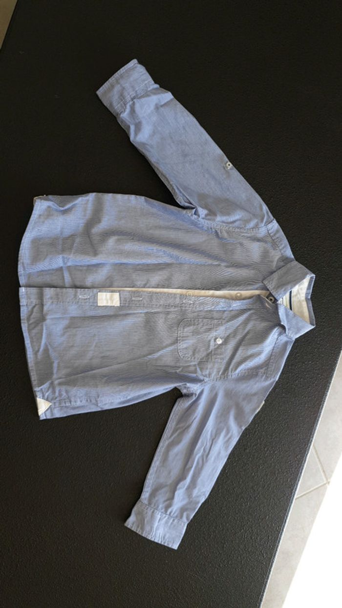 Chemise 4 ans carte USA + drapeau americain