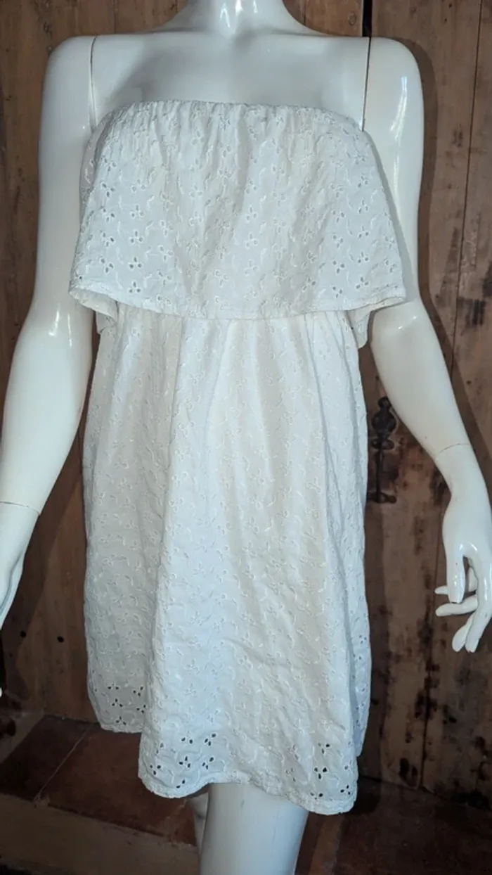 Robe ou tunique broderie anglaise Diamante Moda M/L - photo numéro 3