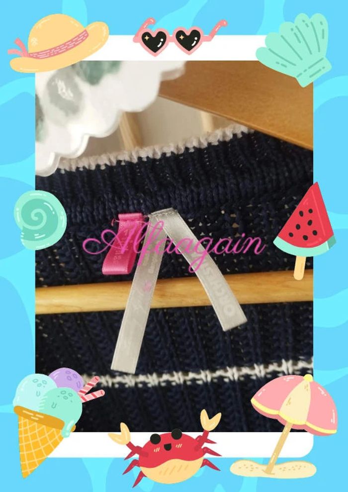 Gilet orchestra 10ans bleu rayé - photo numéro 7