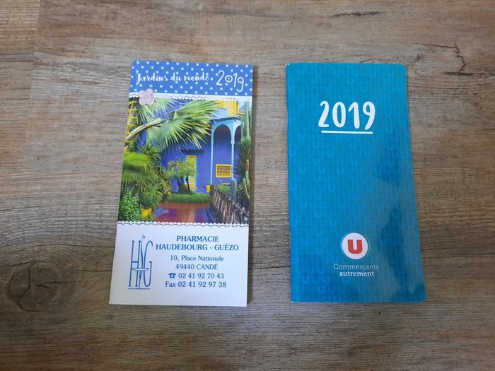 Lot de 2 agendas 2019