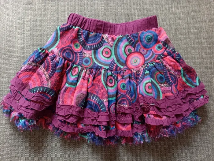 Jupe froufrous réversible Desigual 8 ans - photo numéro 4