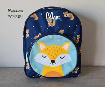 Sac maternelle personnalisé renard