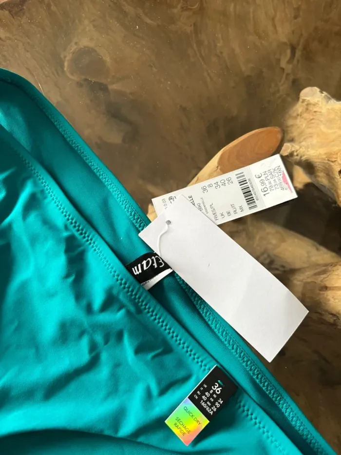 Bas de maillot de bain Etam biki vert émeraude - photo numéro 5