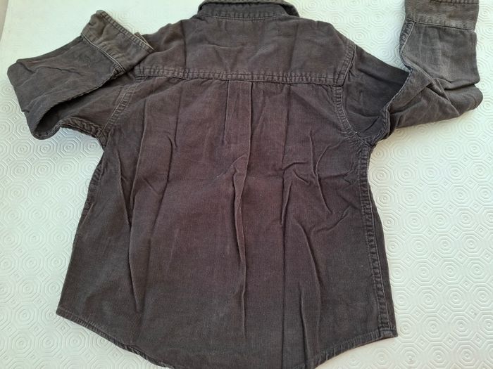 Chemise velours marron Okaidi T 4 ans - photo numéro 3