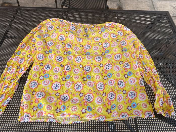 Blouse tunique jaune façon hippie by coco - photo numéro 7