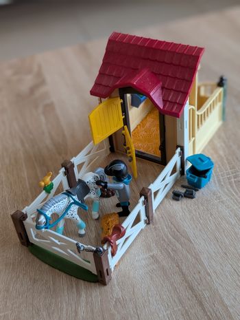 Playmobil 6935 Box avec cavalière et cheval Appaloosa