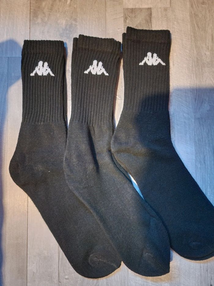 Lot 3 paires de chaussettes kappa noires