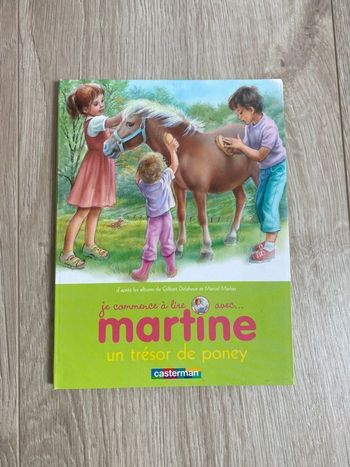 Livre martine un trésor de poney