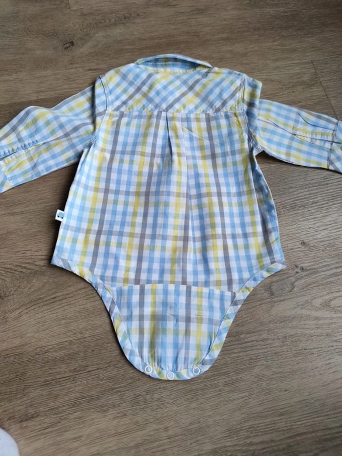 Chemise bodie 6 mois neuve - photo numéro 2