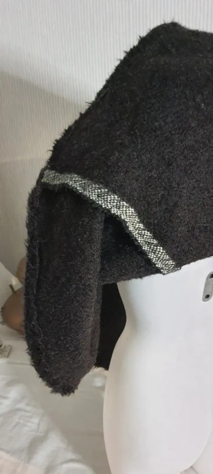 Poncho femme noir taille M - photo numéro 5