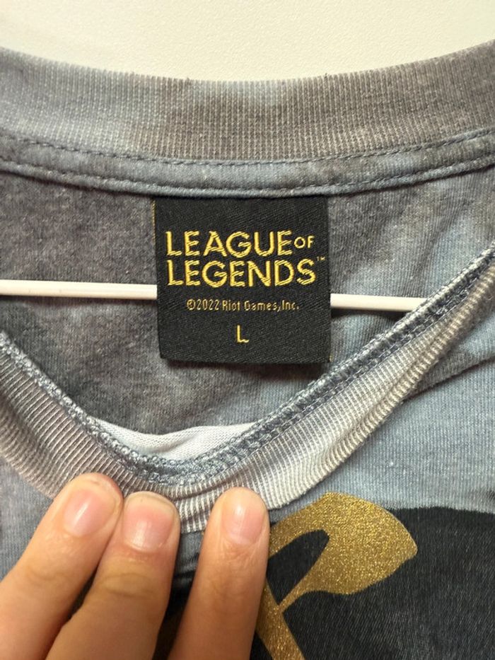 T-shirt homme  gris primark collection League of legends taille l - photo numéro 4
