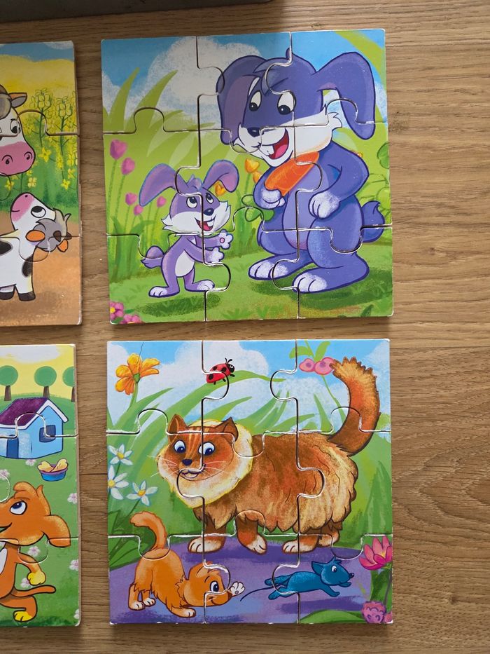 Puzzle bois 9 pièces animaux - photo numéro 3