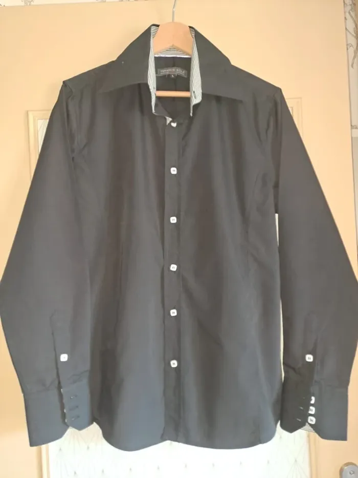 Chemise neuve homme noire Terance Kole L