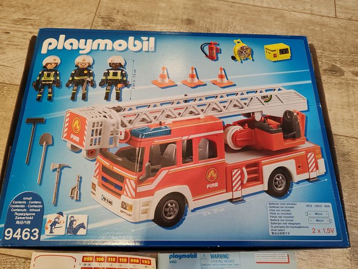 camion grande échelle pompier Playmobil - photo numéro 18