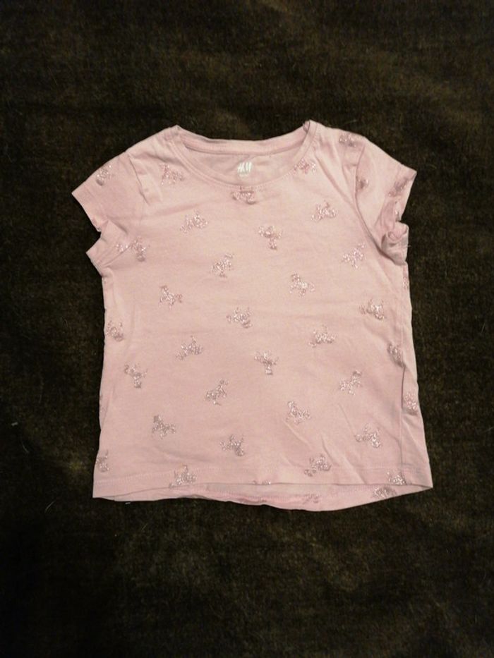 T-shirt rose 24/36 mois H&M