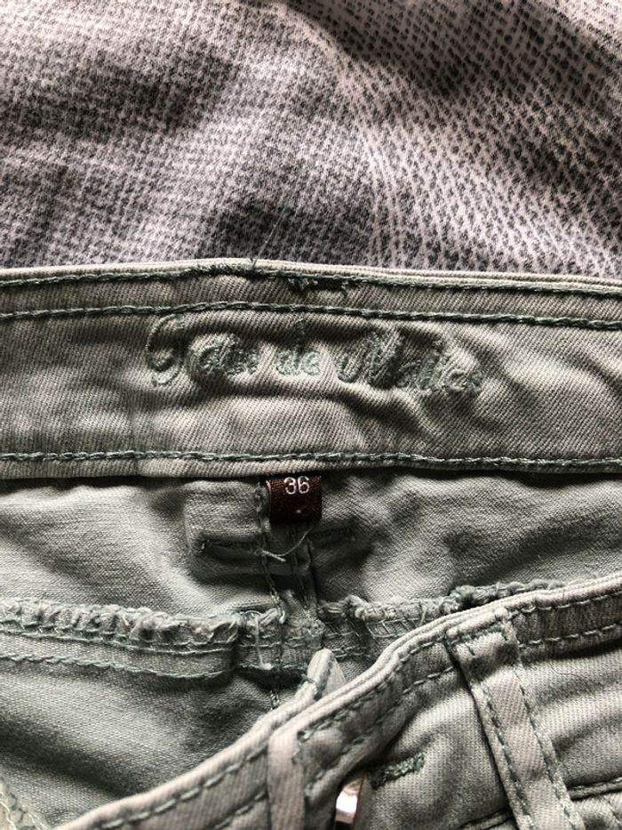 Pantalon slim vert clair GDM T36 - photo numéro 3