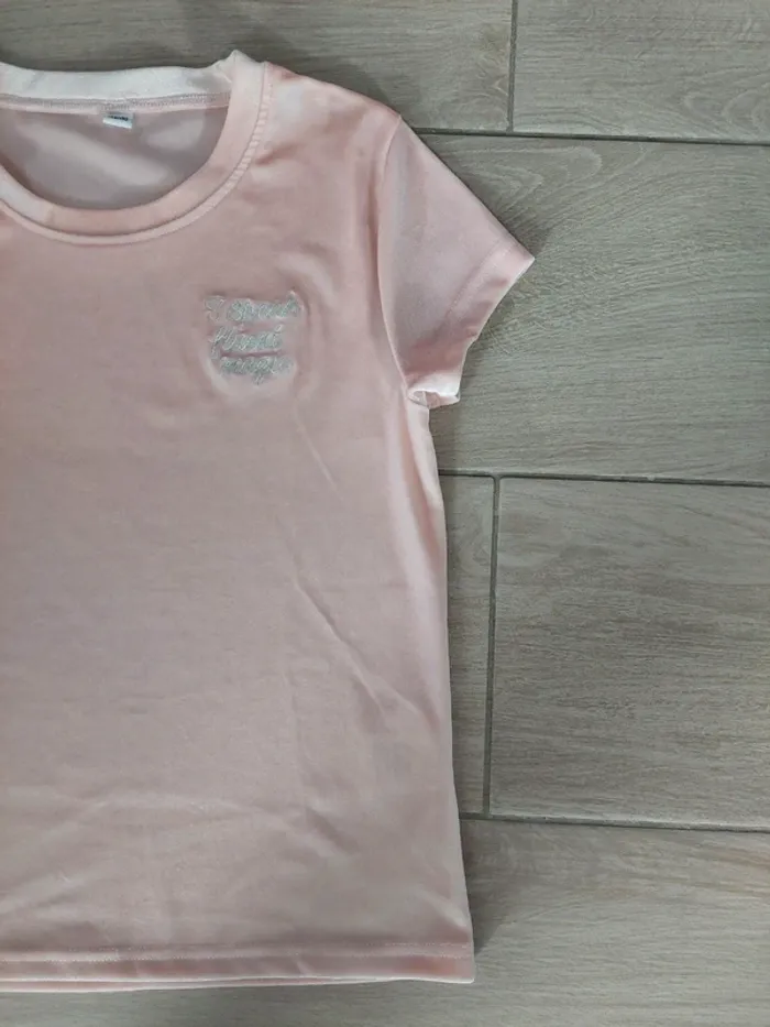 Tee-shirt velours 12 ans - photo numéro 3
