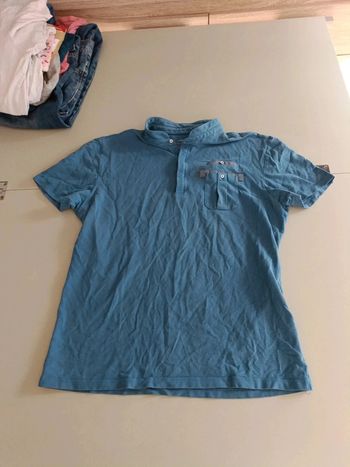Polo celio taille l bleu