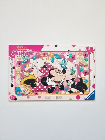Ravensburger - Puzzle cadre Minnie et Figaro - 15 pièces