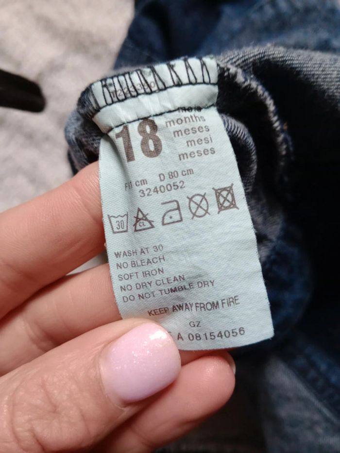 Pull et veste jean 18 mois lot de 2 c21 - photo numéro 8