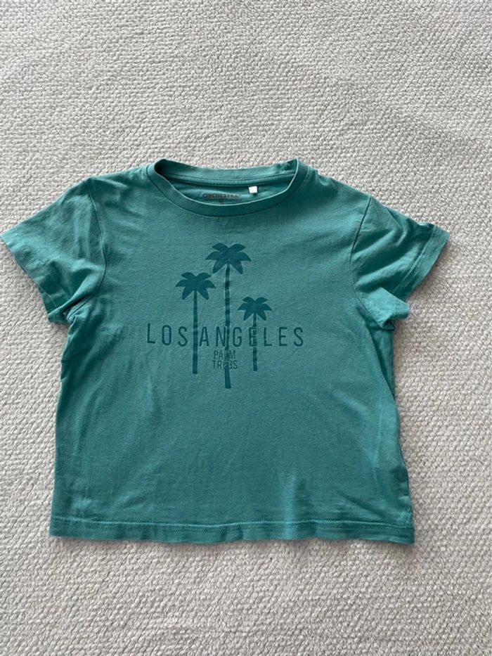 T-shirt bleu vert garçon Orchestra 5 ans