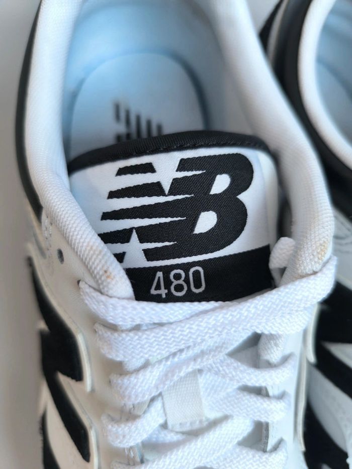 Baskets New Balance 480 noir blanche pointure 43 très bon état - photo numéro 5