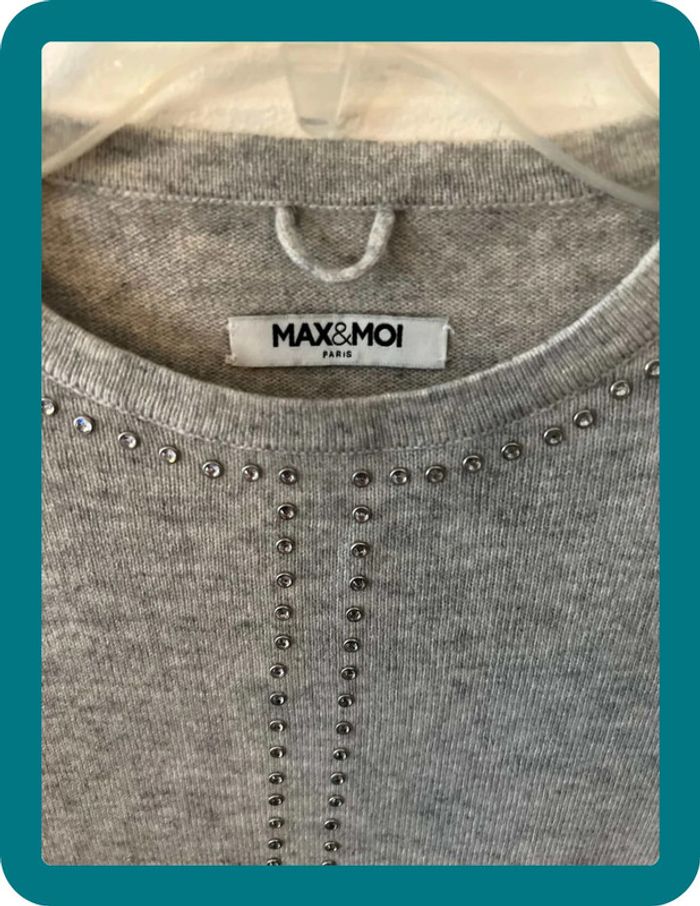 Pull strass chauve souris laine et cachemire XS - Max&Moi - photo numéro 3